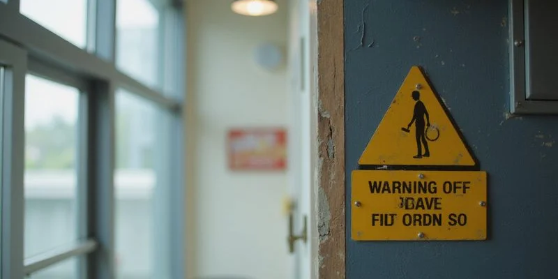 Signs of aircon gas leak including ice on coil