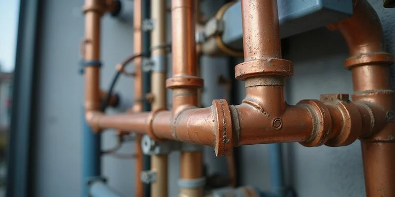 Aircon piping components between indoor and outdoor units