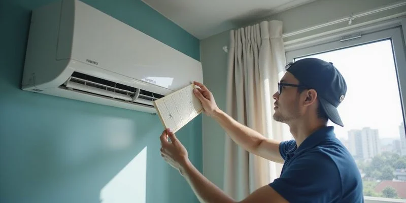 Fujitsu wall mounted split system servicing