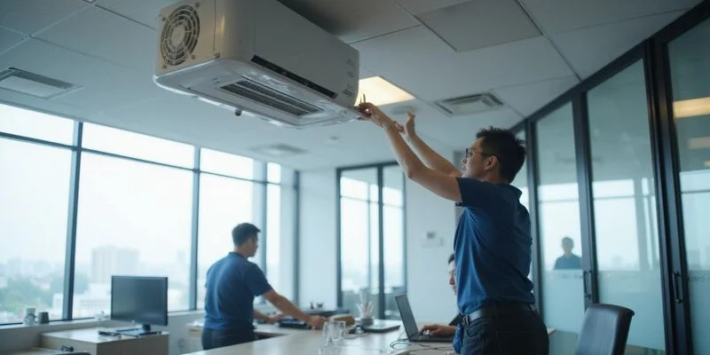 Panasonic commercial ceiling mounted aircon system